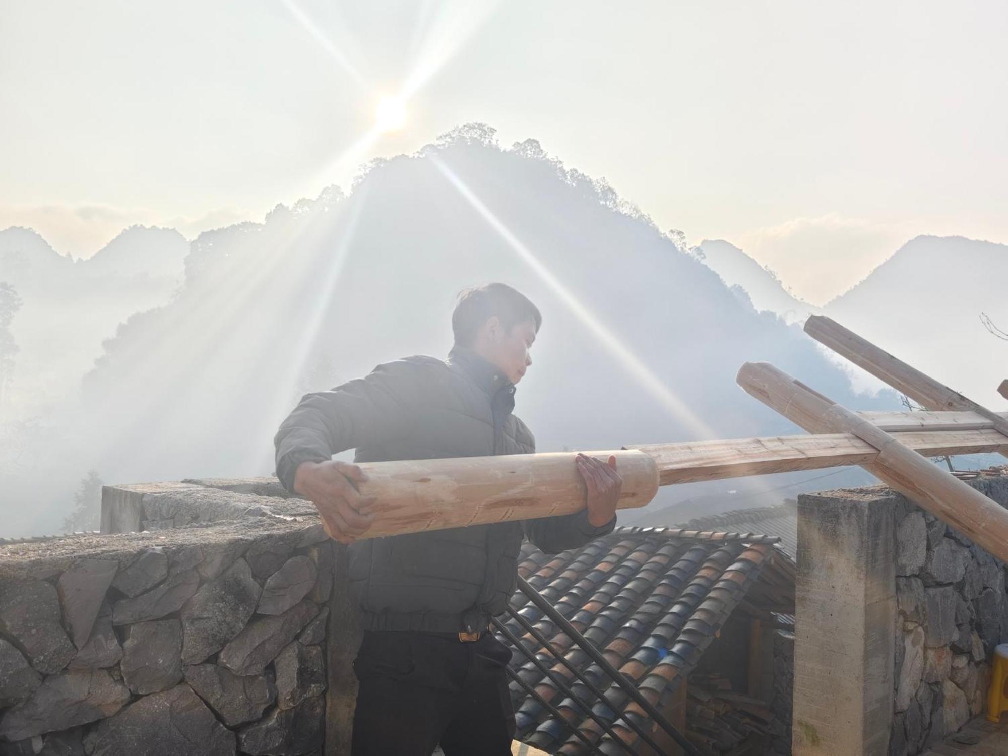 Nhà Cổ Lao Xa Homestay Hmong Dong Van (Ha Giang) Exterior foto